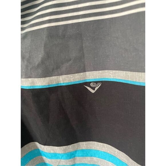 KAKU SURF Men's Quick Dry Lightweight UPF 50+ ECHO Striped Black Swim Trunks 34 - Picture 5 of 5